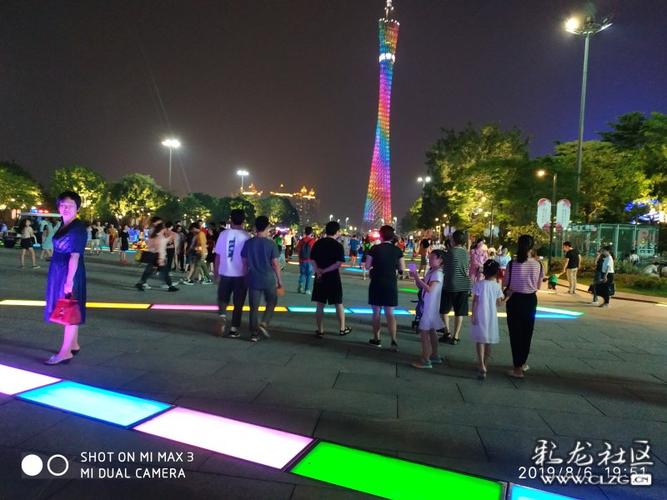 夏天的广州夜晚