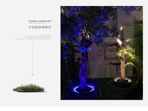 抱树灯led投光灯户外防水18w环形照树灯景观园林亮化投射灯插地式