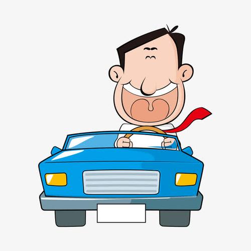 卡通人物司机
