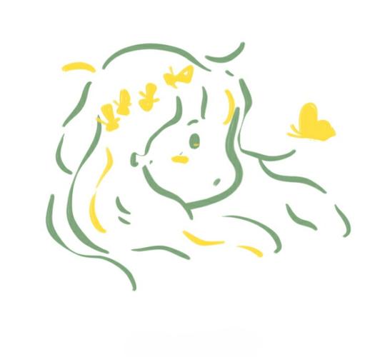 简笔画女生可爱卡通手绘头像