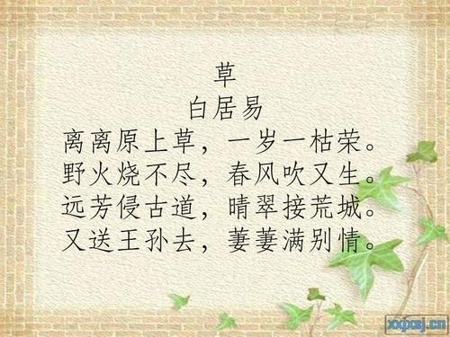 有关植物的古诗