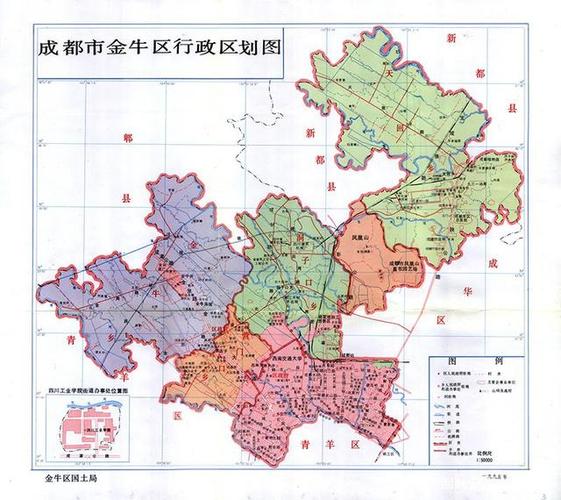 成都市金牛区地图