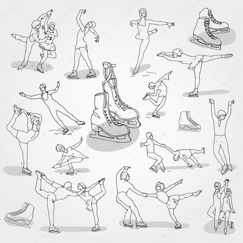 名称:花样滑冰涂鸦