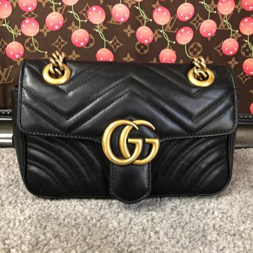 古驰单肩包gg 马蒙 22