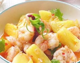 2016年高考食谱大全及做法补脑 菠萝炒虾仁