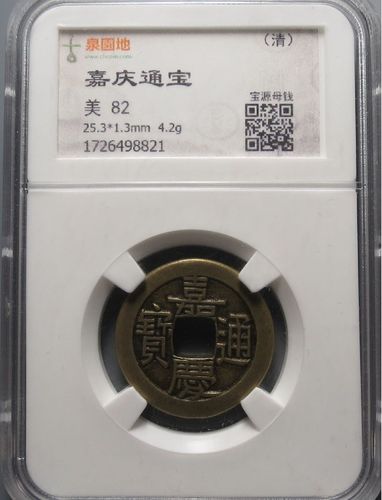 嘉庆通宝宝源局背下圈小平母钱