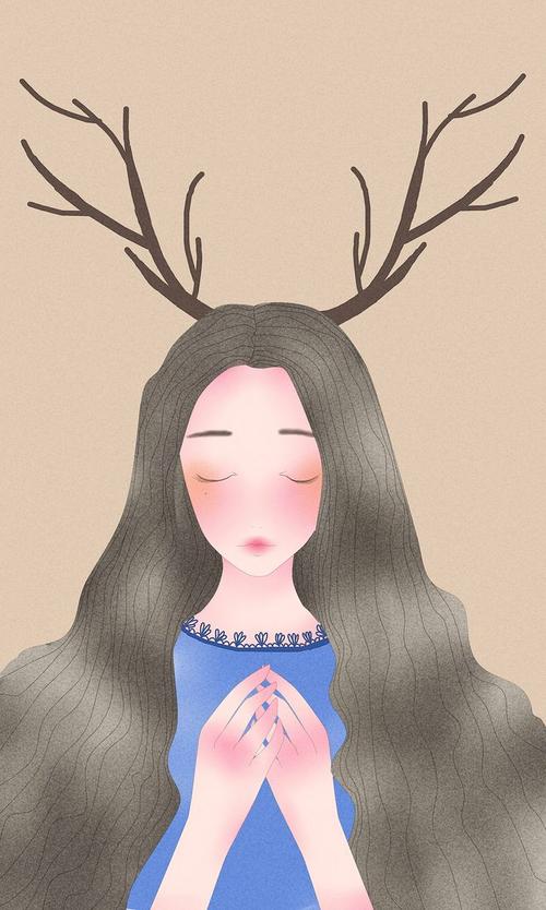 鹿#小清新# #壁纸# #森系女生# #治愈系