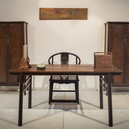 清代红木夹头榫大画案 明清古典家具收藏 书房大画桌子书桌供桌