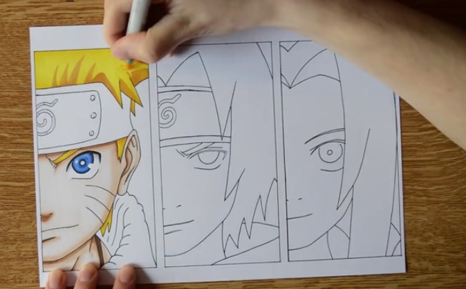 火影忍者第七班手绘教程步骤