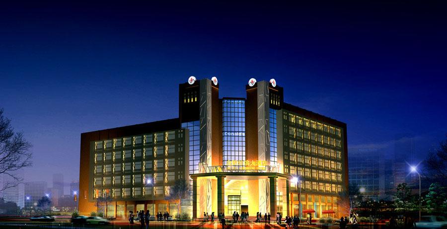酒店建筑外观设计案例效果图