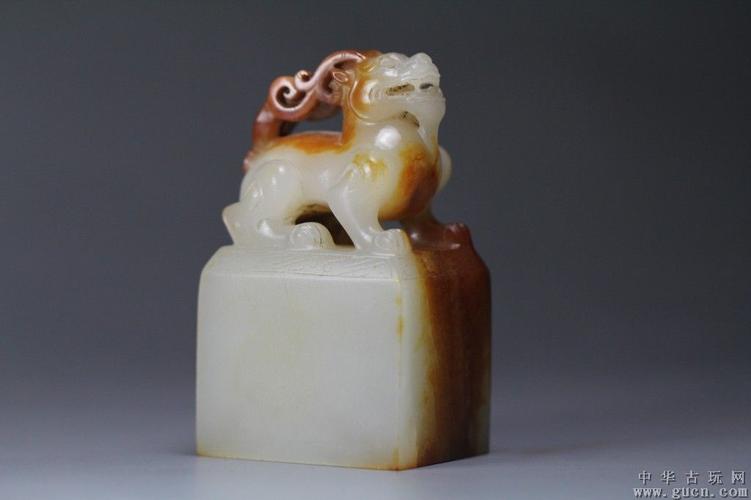 汉代凝脂白玉和田籽料将军印章极致完美品相油润包浆古玉老玉包老