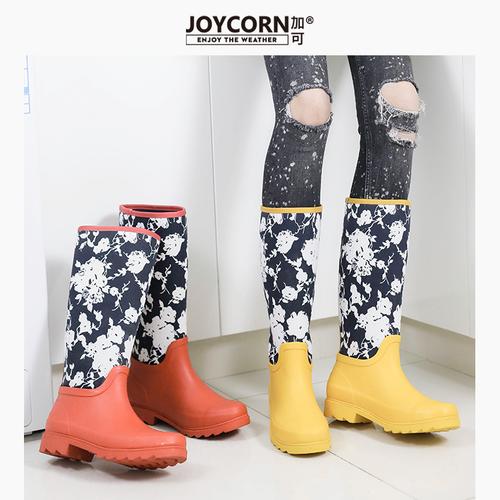 雨鞋时尚款外高筒雨靴防水防滑成人水鞋女士雨鞋