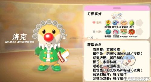 《摩尔庄园》npc档案大全 npc位置及喜好一览