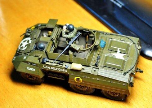 这款田宫出产的1/48 m20高速指挥装甲车,是我比例模型中最钟爱