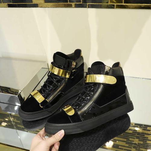 欧洲站秋冬季新款gz男鞋加绒保暖cl高帮鞋丝绒高帮鞋