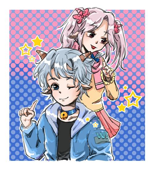 以为喜哥睡着了偷偷扎小辫的美美. 是送给糯米的喜美.