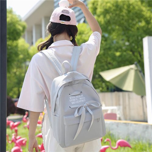 初中女生抖音同款书包韩版学生潮女 2018新款网红街头韩版双肩包