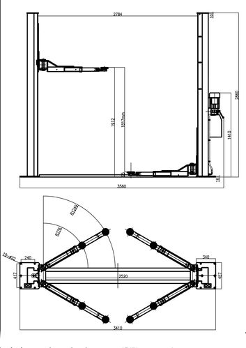 5/4.5t 双柱举升机