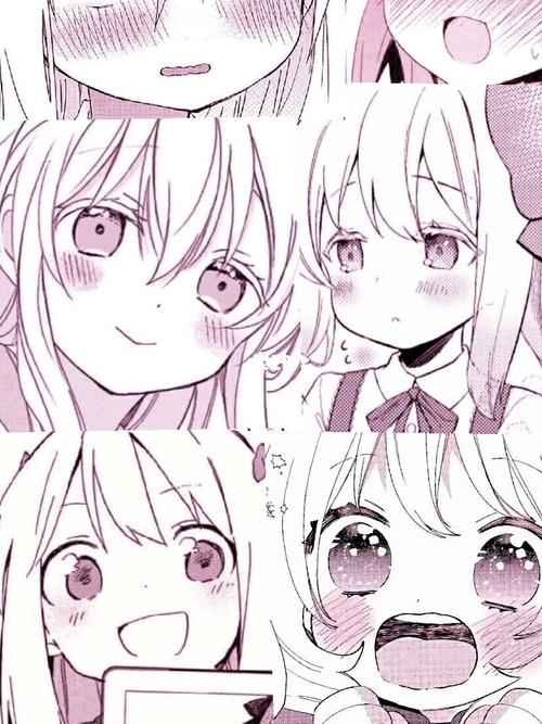 黑白拼接动漫壁纸/聊天背景_动漫_壁纸_素材_壁纸