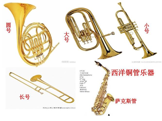 圆 号 大 号 小 号 西洋铜管乐器 长号 萨克斯管