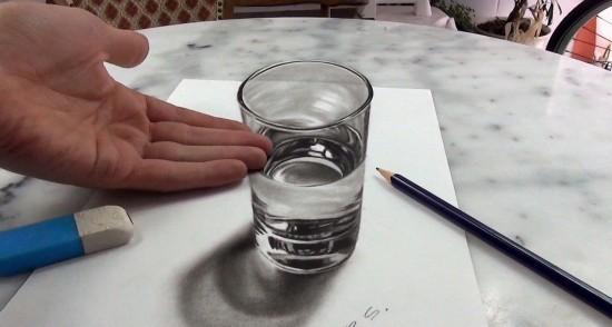 艺术家创作3d立体画 栩栩如生恍若真物