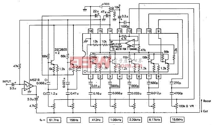 基于m5226图形的音频均衡器-通信综合电路图-电子产品世界