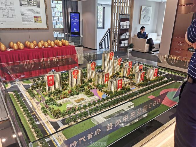 高速时代首府 沙盘相比而言,淝河新中心的翡翠天际,时代领峯等楼盘