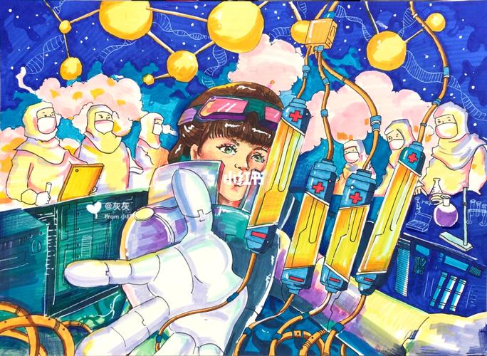 科幻画 医学 疫情_科幻画_文化_绘画