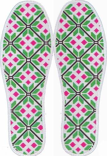 转载十字绣鞋垫大格图样