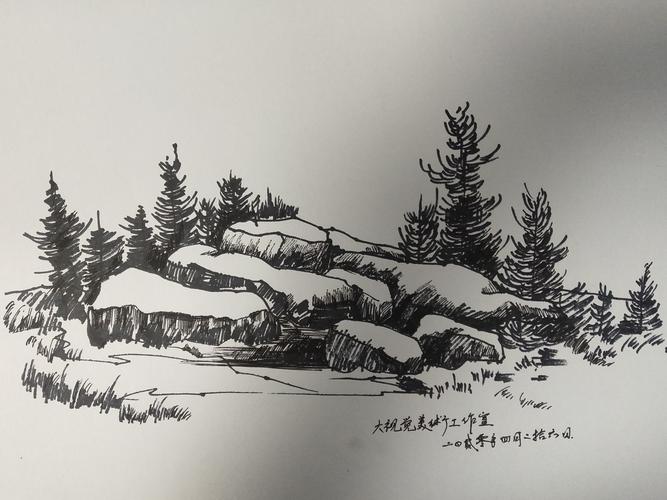 大视觉美术工作室速写风景