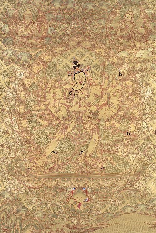 1628唐卡时轮金刚