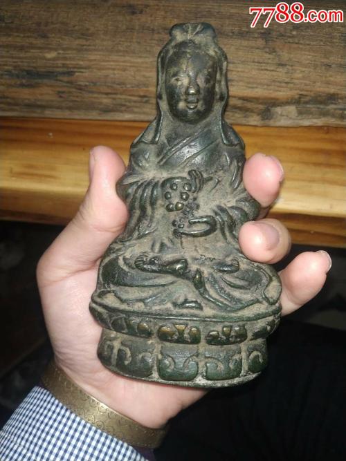 清早期铜观音像-铜像/铜佛像-7788收藏
