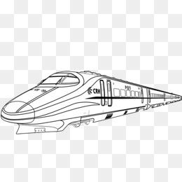 高铁手绘图片大全