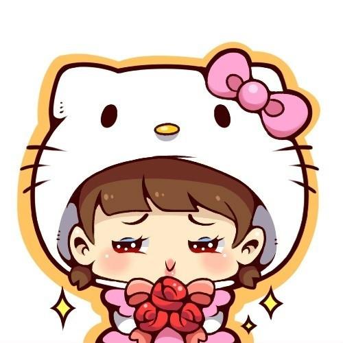 唯美可爱一左一右卡通情侣头像