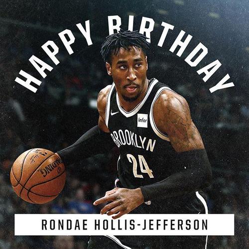 篮网发图祝朗戴-霍利斯-杰弗森23岁生日快乐
