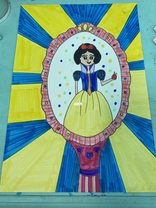 镜子里的自己_绘画_文化_绘画