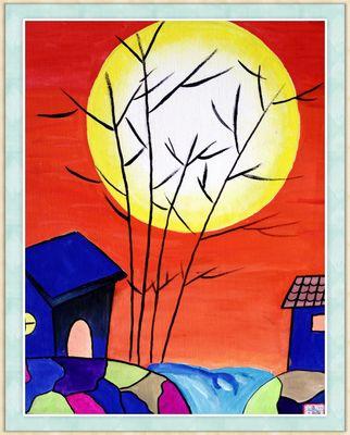 色彩的和谐怎么画画简笔画