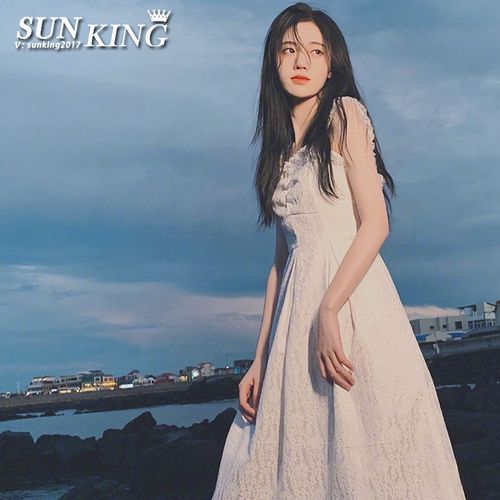 2020夏新鞠婧祎明星同款甜美法式吊带白色气质显瘦礼服仙女连衣裙