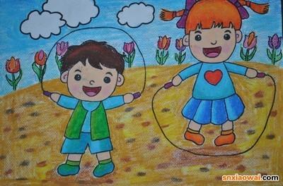 课外活动儿童画