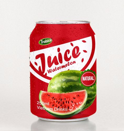 250ml short canned fresh watermelon juice from viet nam