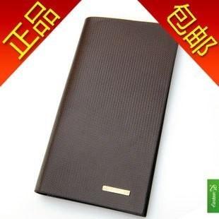 正品啡色卡丹路钱包男士钱包长款钱包牛皮钱包多卡位钱包票夹