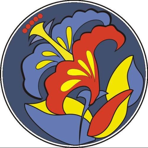 花卉纹样简笔画彩色