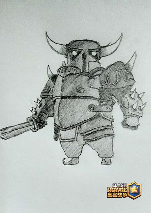 看我你怕了吗皇室战争手绘皮卡超人