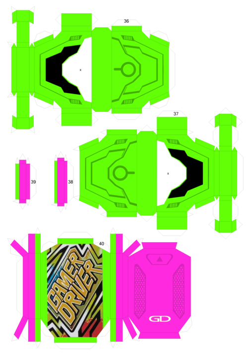 纸模假面骑士exaidgamedriver