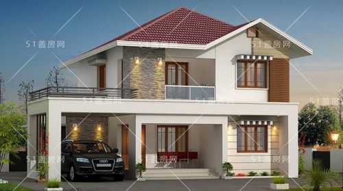 农村二层独栋别墅图片大全_农村自建房_51盖房网