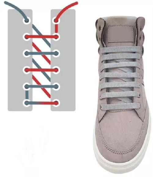 鞋带的穿法(花式系鞋带还没学会)