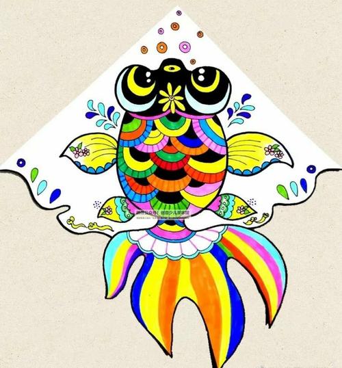 今天的课程是 春天主题放风筝——创意有趣的儿童画 一起来看看吧