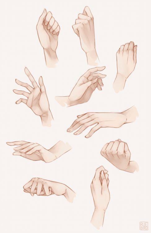 实用素材画漫画动漫中的手零基础学漫画培训