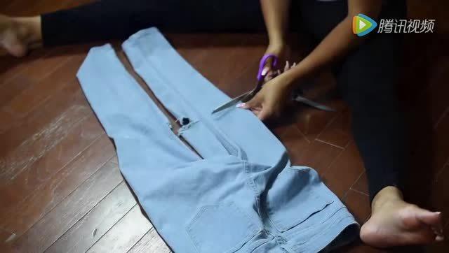 把衣服裤子都剪烂后,比完好的时候还要好看得多