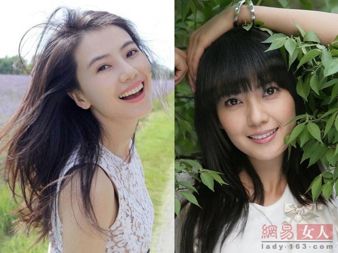 高圆圆属于脸型比较偏方的脸型,留齐刘海也要慎重,高圆圆这款齐刘海